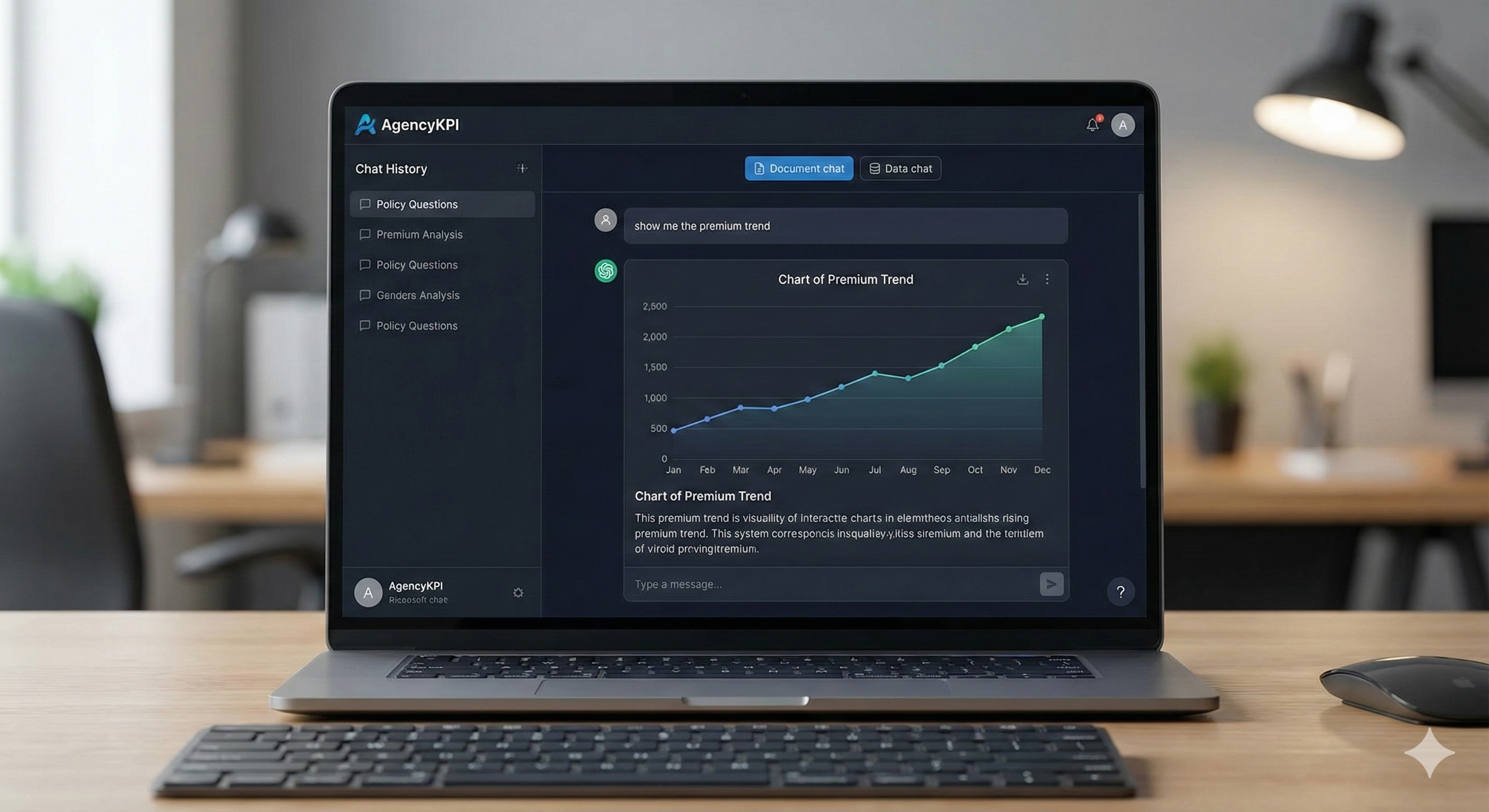 AKPI AI Chat Platform Interface